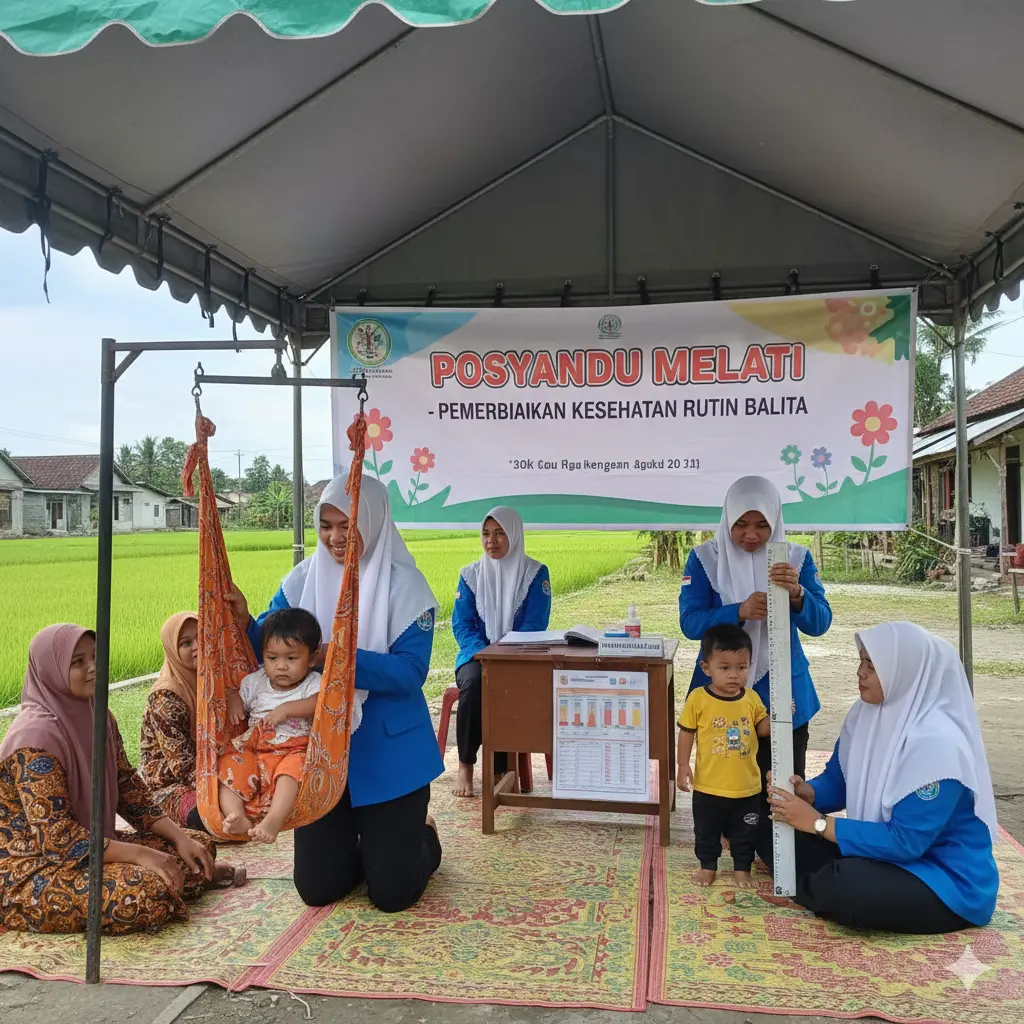 Posyandu Melati Gelar Pemeriksaan Kesehatan Rutin untuk Balita