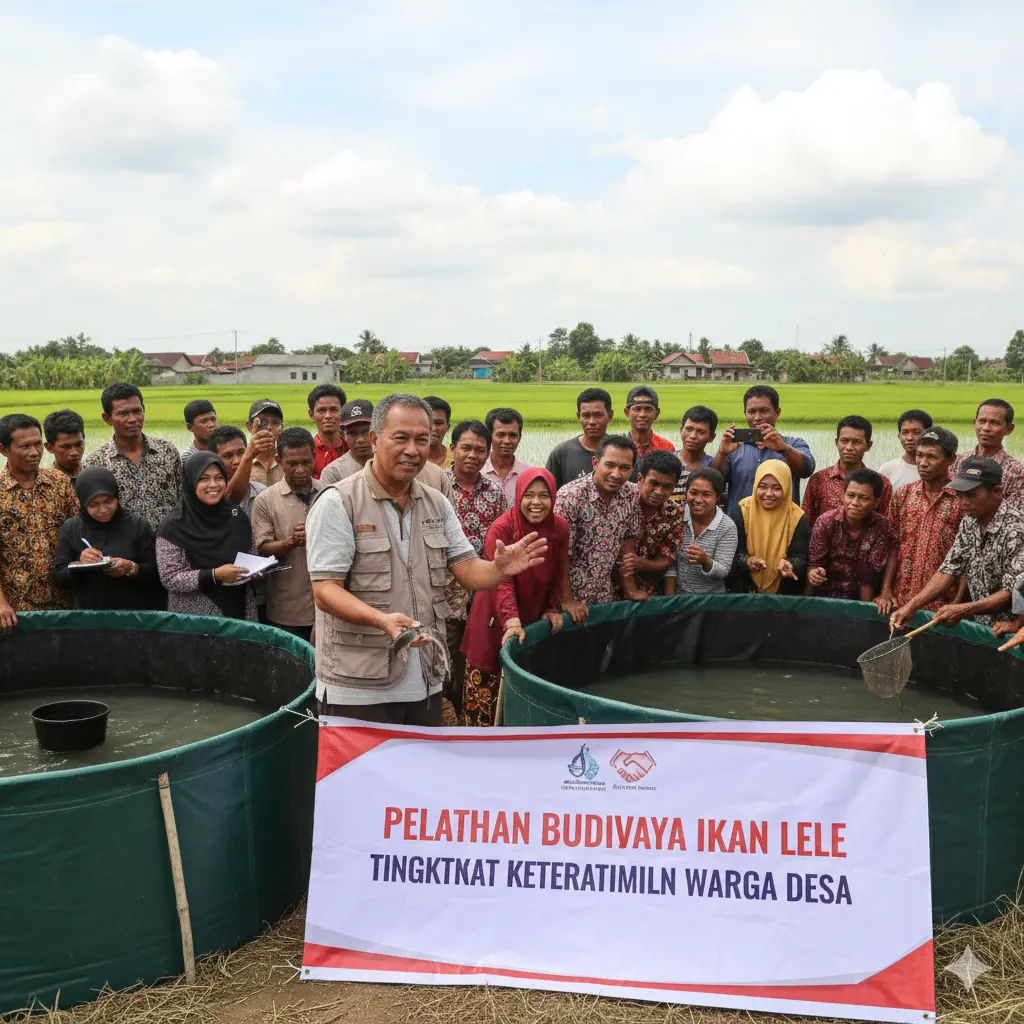 Pelatihan Budidaya Ikan Lele Tingkatkan Keterampilan Warga Desa