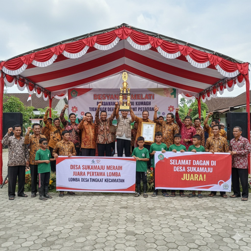Desa Sukamaju Menang Lomba Desa Tingkat Kecamatan